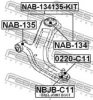 FEBEST NAB-134 Control Arm-/Trailing Arm Bush